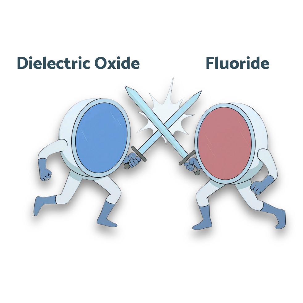Dielectric Oxide vs Fluoride Deep-UV Coatings at 193 nm